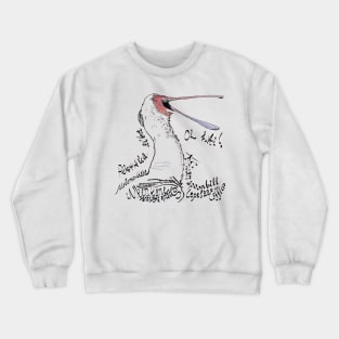 African spoonbill, Lepelaar Crewneck Sweatshirt